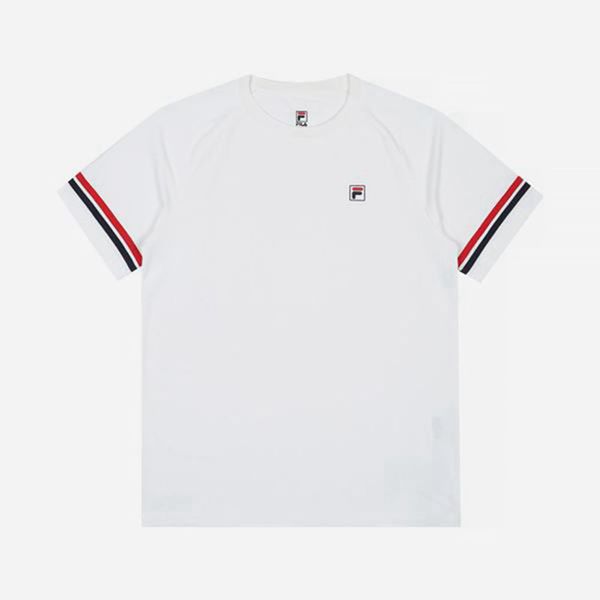 Camisetas Fila Mulher Branco - Fila Line Functional Color S/S Loja Online Portugal,MAPN-19728